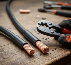 Διαδικασία αποφλοίωσης καλωδίων για την αποκάλυψη καθαρού χαλκού και αύξηση της τιμής πώλησης.